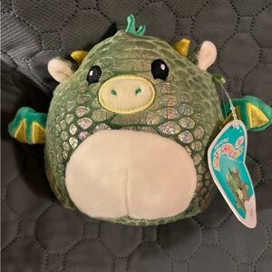 Squishmallow Marty The Green Dragon 5”, RARE